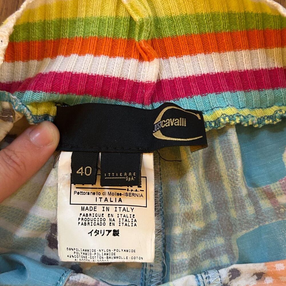 JUST CAVALLI Cargo Patchwork Capris - image 3